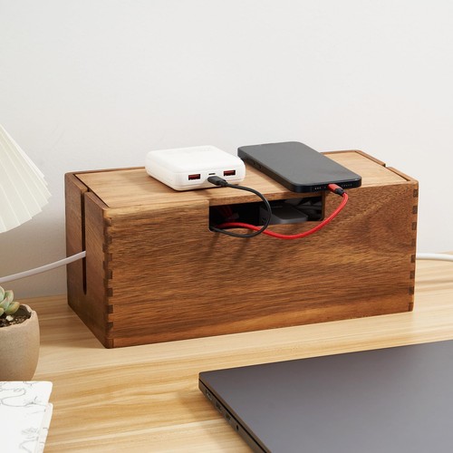 Acacia wood cable management - cable,