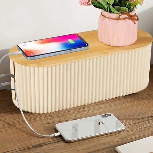 Cable management box with - box,