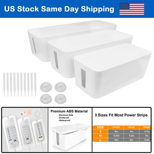 3pcs cable management box - 3pcs,