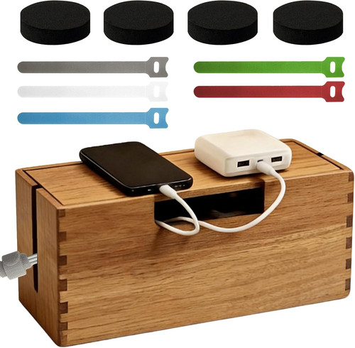 Acacia wood cable management - cable,