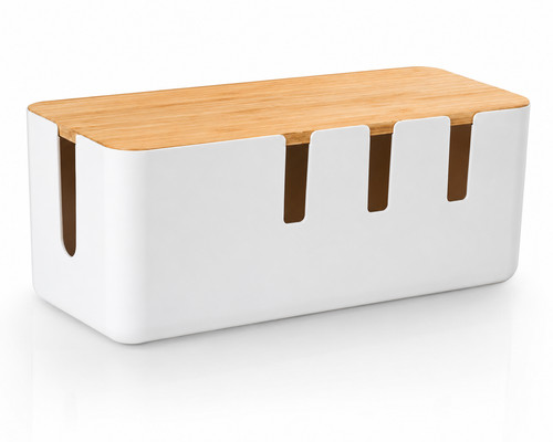 Cable management box - management, wood
