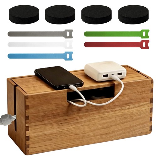 Acacia wood cable management - acacia,