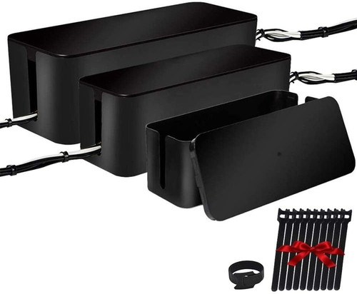 Cable management box organizer - box,